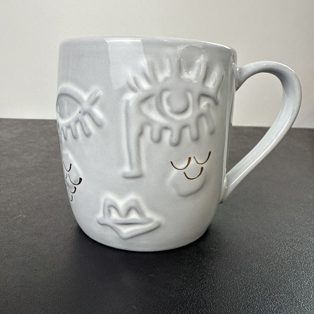 Starbucks‎ Winking Mermaid Anniversary Siren Coffee Mug Cup Embossed 11 Oz 2016